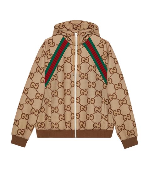 gucci mens hooded jackets|Gucci jacket men's cheap.